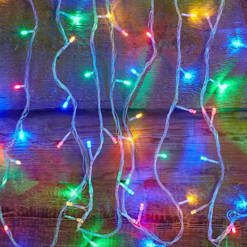 Guirlande lumineuse LED à lumière animée multicolore sur secteur