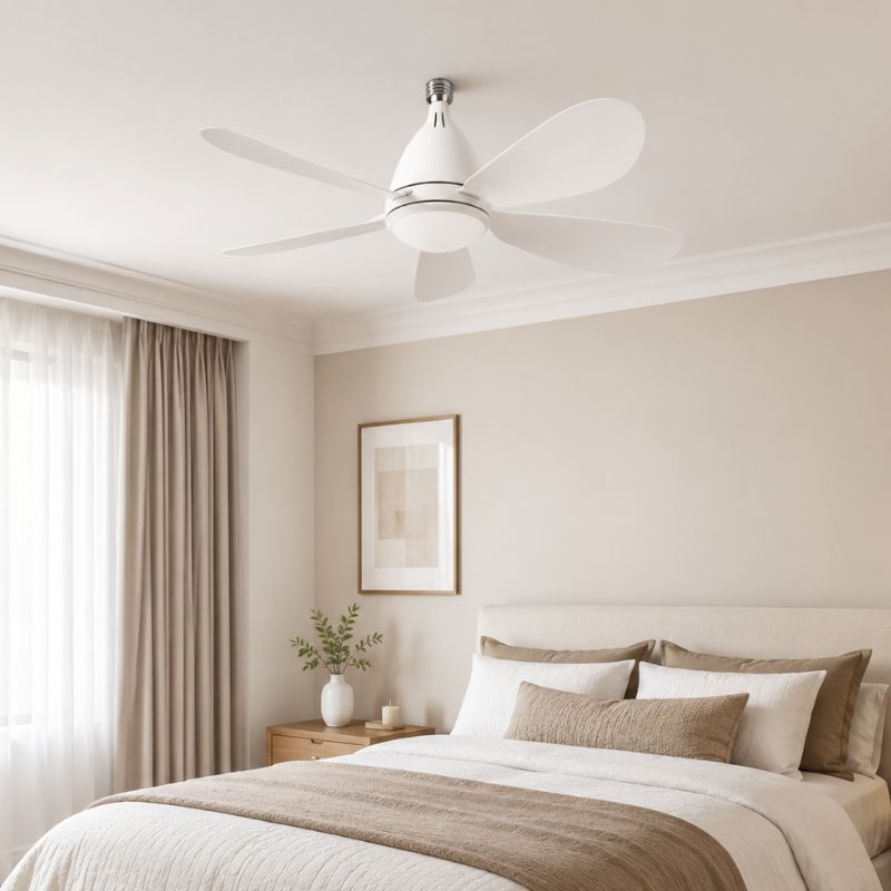 Ampoule Ventilateur LED E27 11W CCT avec Télécommande Ø42cm
