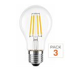 Ampoules LED E27 A60 3.8W Filament Classe Énergétique A 210lm/W - Pack de 3
