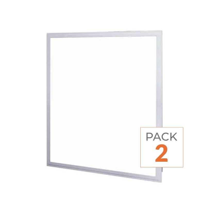 Pack de 2 - Panneau LED UGR<19 36W 60x60cm