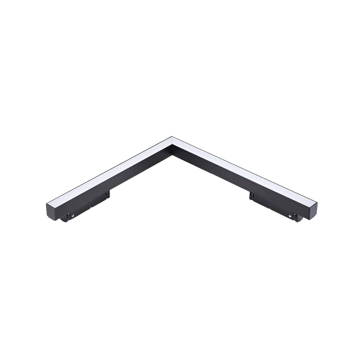 Linéaire LED d'Angle 30cm 20W CCT pour Rail Magnétique 48V Noir
