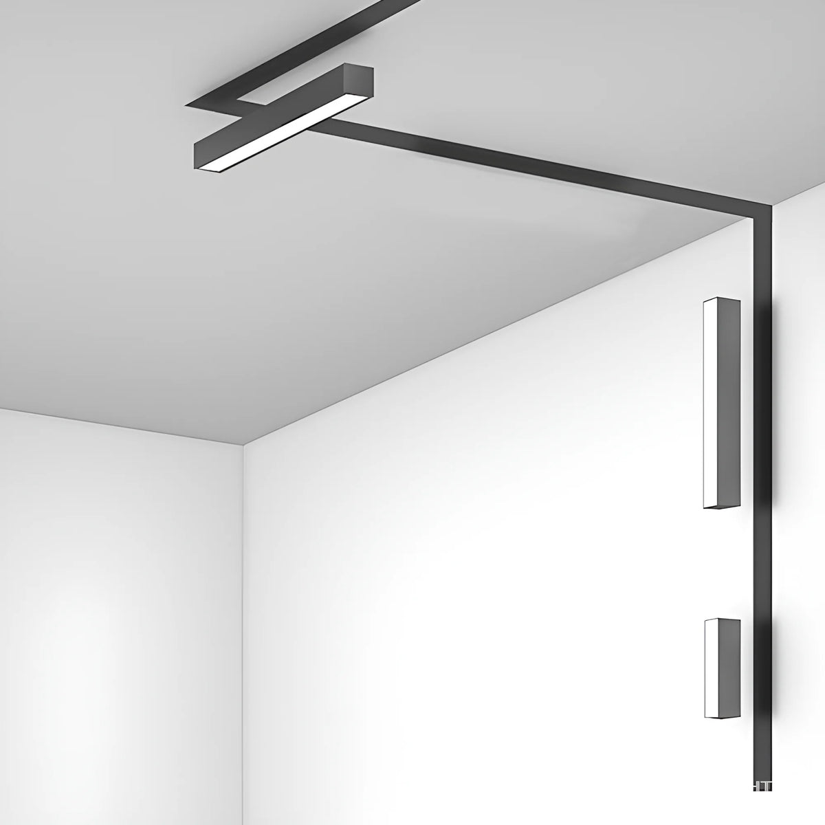 Linéaire LED Connecté Tuya 60cm 18W pour Rail Magnétique 48V Noir