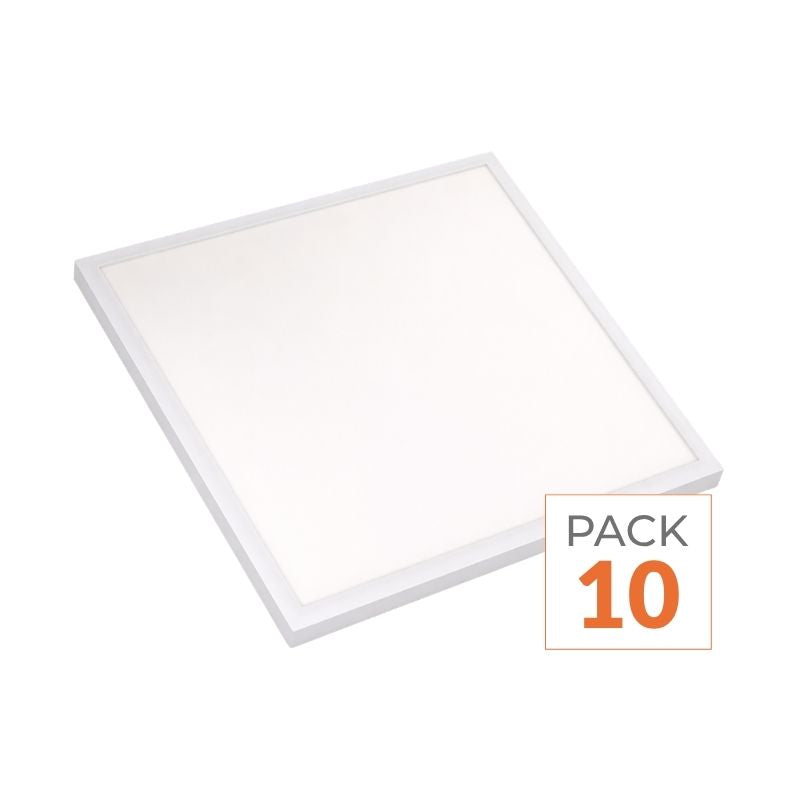 Panneau LED 34W 60x60cm en Saillie 120lm/W IP40 (Pack de 10)