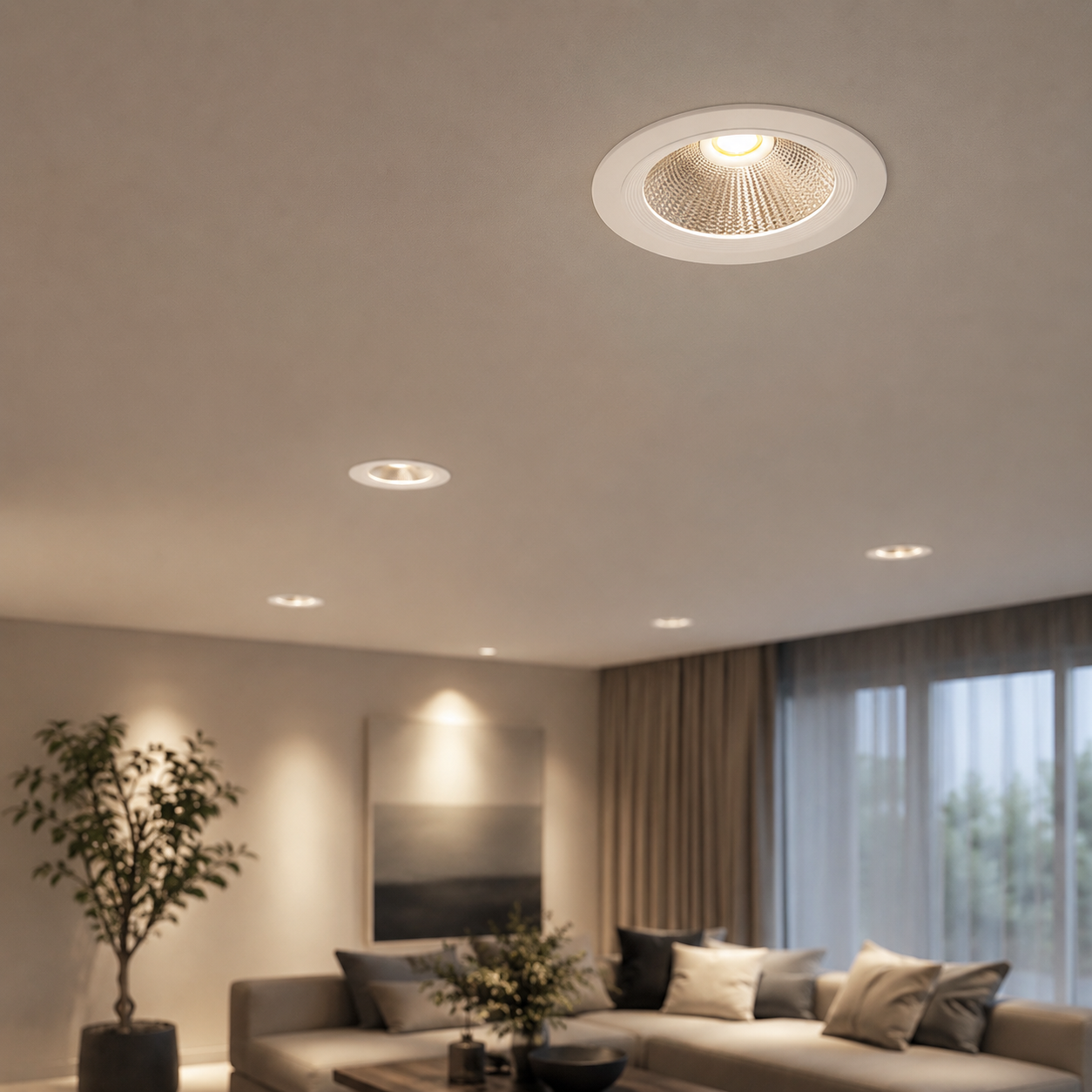 Spot LED Escargot Encastrable Orientable COB 30W 3000lm 23°