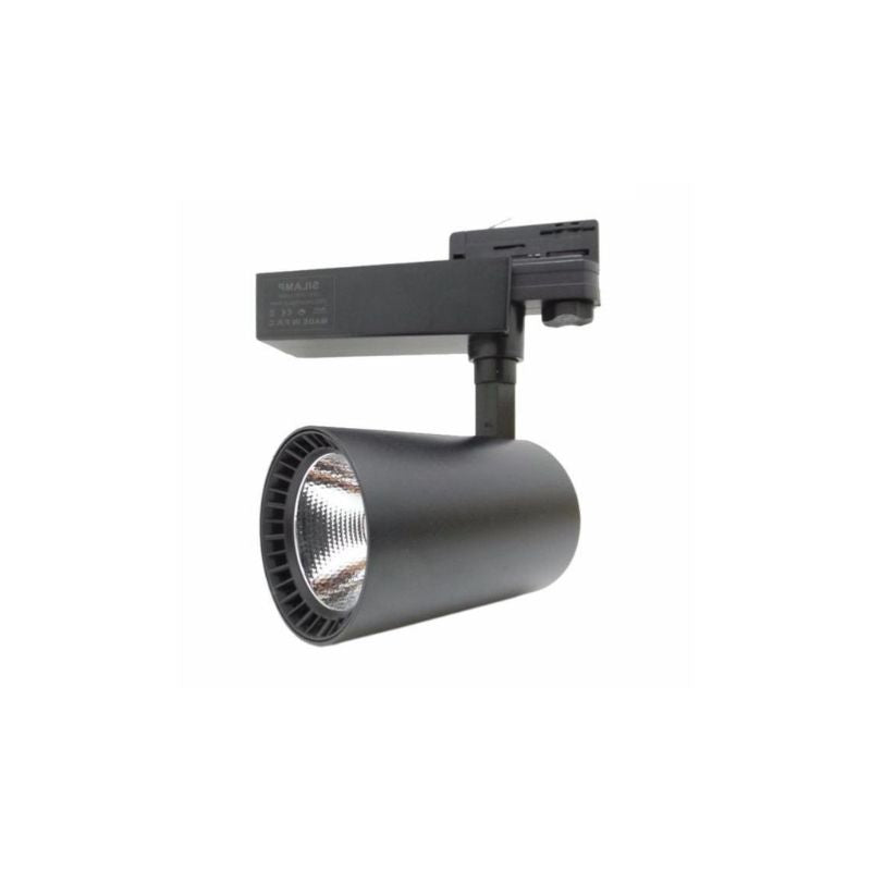 Spot LED sur Rail 30W COB 80° Triphasé NOIR