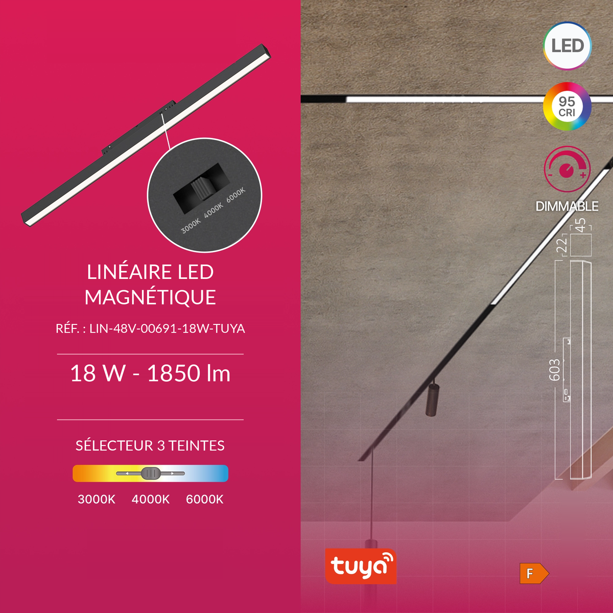 Infographie LIN-48V-00691-18W-TUYA