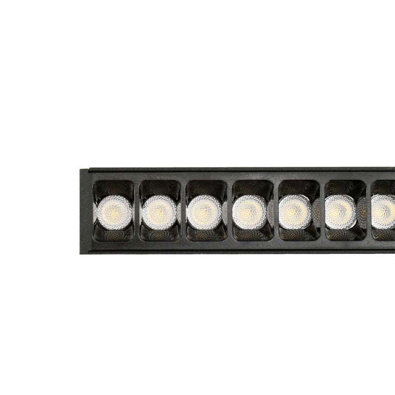 Linéaire Suspendu LED 30W 120cm UGR19 Noir - Garantie 5 ans