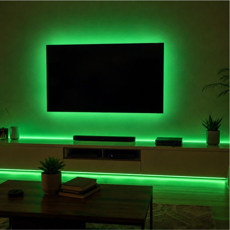 Ruban LED COB AC 296 LED/m 220V 10W/m IP65 25M - Vert - Silamp France