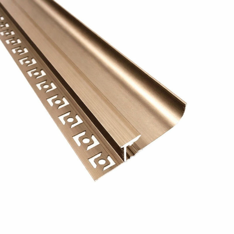 Profilé Aluminium Doré 2m pour Ruban LED