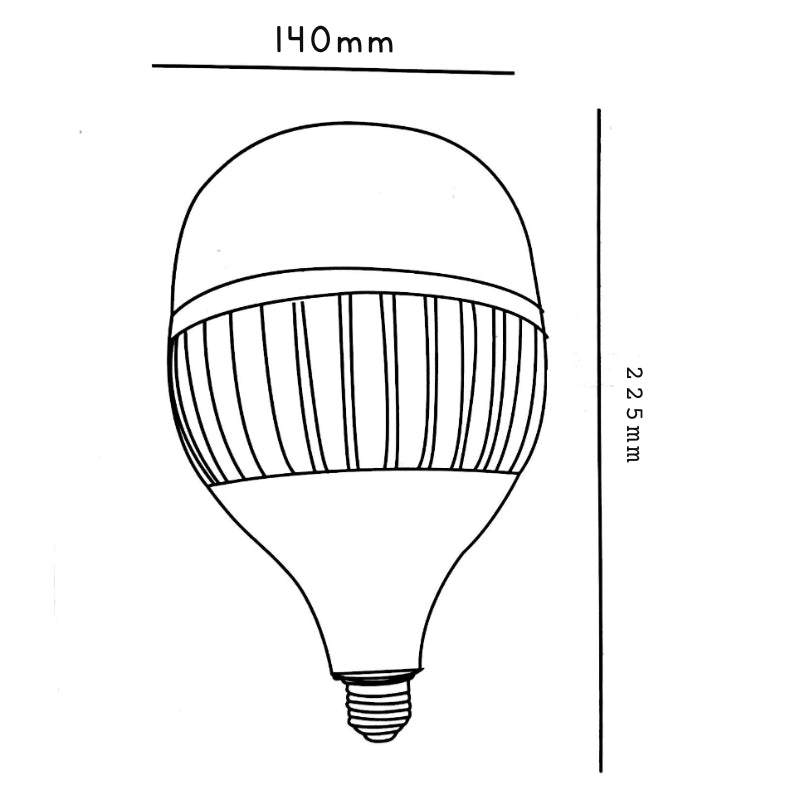 Ampoule LED 80W Industrielle E27 270° - Silamp France