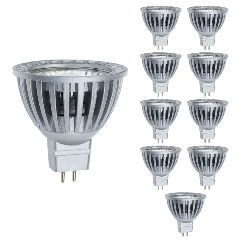Ampoule LED COB GU5.3 / MR16 12V 4W 50° (Pack de 10) - Silamp France