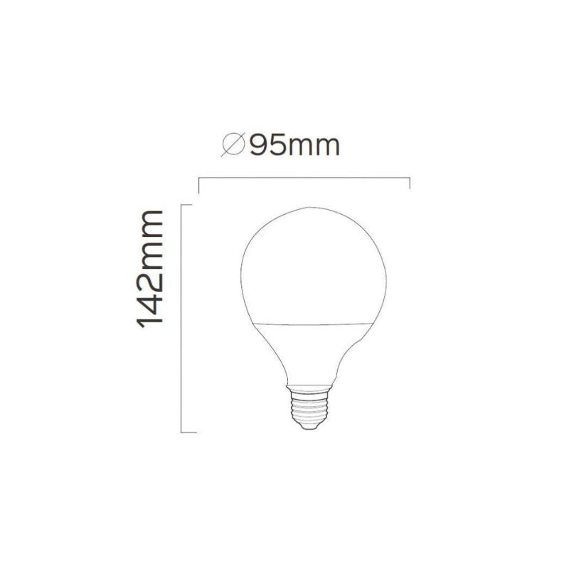 Ampoule LED Connectée WiFi E27 11W G95 RGBW (Pack de 10)