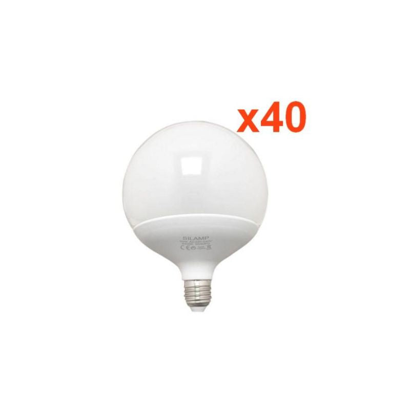 Ampoule LED E27 25W 220V G140 300° Globe (Pack de 40)