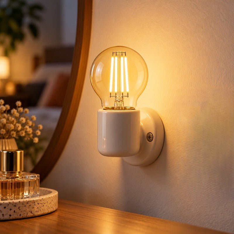 Ampoule LED Filament E27 4W Ambrée G45 - Pack de 10 - Silamp France