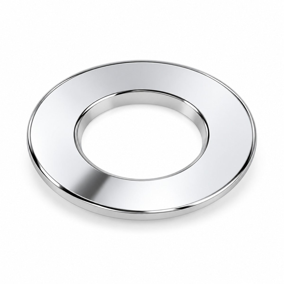 Anneau Collerette Chrome pour Spot 6W Coupe-feu - Silamp France