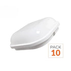Pack de 10 - Applique LED Murale 20W Blanche Carré IP65