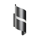 Applique Murale 10W CCT NOIRE IP65 Torsadée - 3000K/4000K/6500K