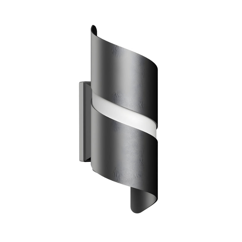 Applique Murale 10W CCT NOIRE IP65 Torsadée - Silamp France