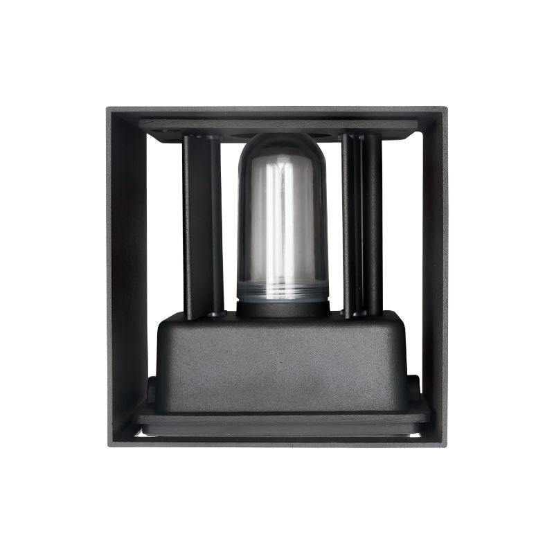 Applique Murale Grise IP65 Cube pour Ampoule G9 - Silamp France