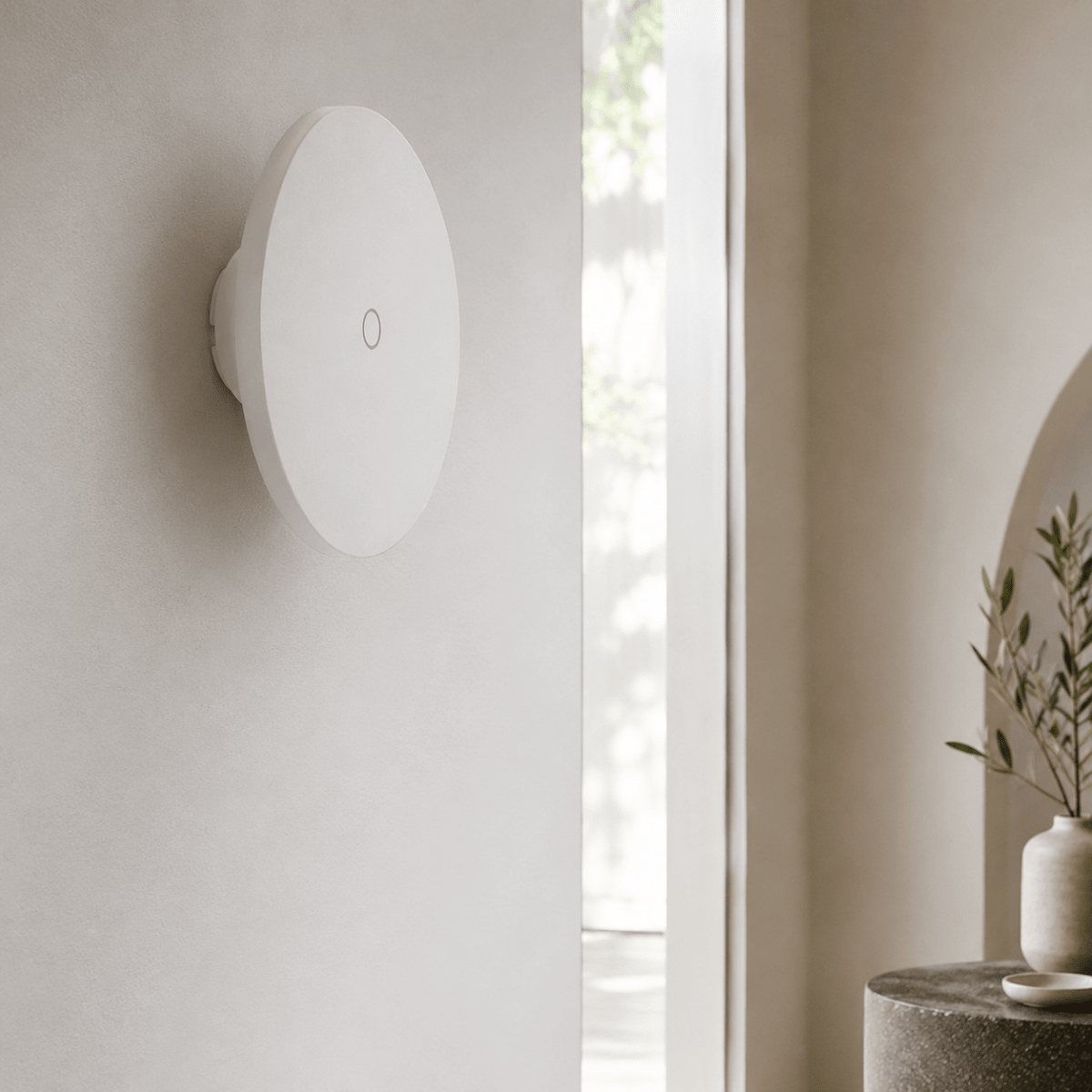 Applique Murale LED 12W CCT Disque Blanc IP65 - Silamp France