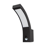 Applique Murale LED Extérieur 10W Noir avec Détecteur de Mouvement