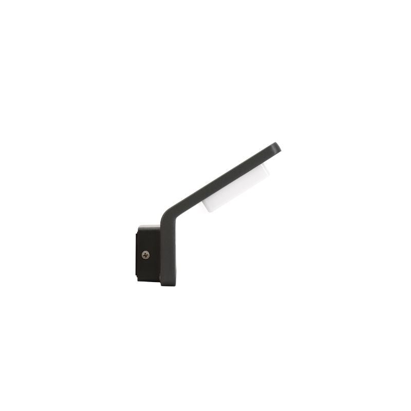 Applique Murale LED Extérieure Incurvée 9W Graphite Grise IP65 - Silamp France