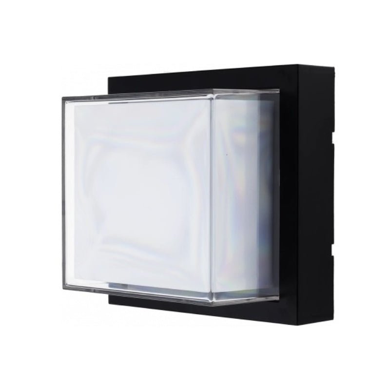 Applique Murale Noire Carrée LED 12W IP65 - Silamp France