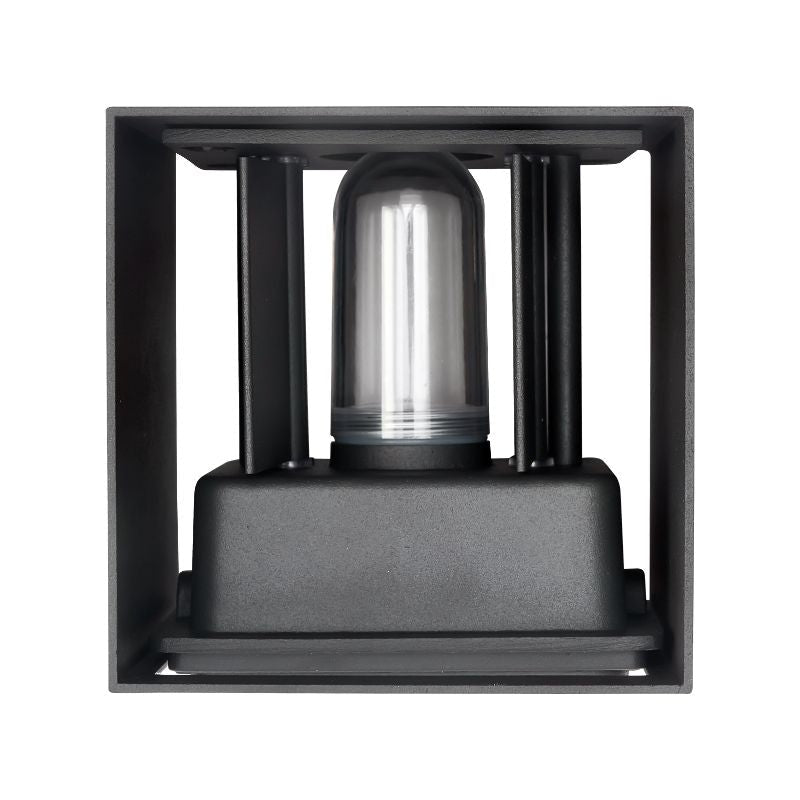 Applique Murale Noire IP65 Cube pour Ampoule G9 - Silamp France