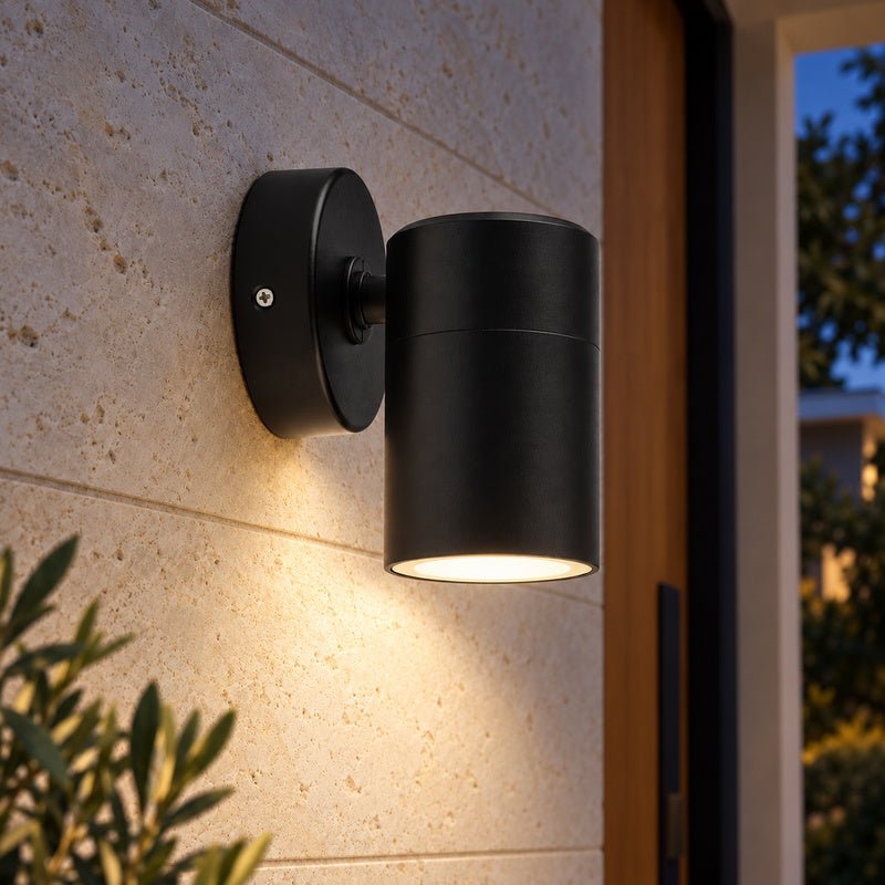 Applique Murale Noire IP65 pour Ampoule GU10 - Silamp France