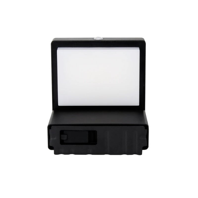 Applique Murale Solaire 220lm USB - C Carré IP54 Noir - Silamp France