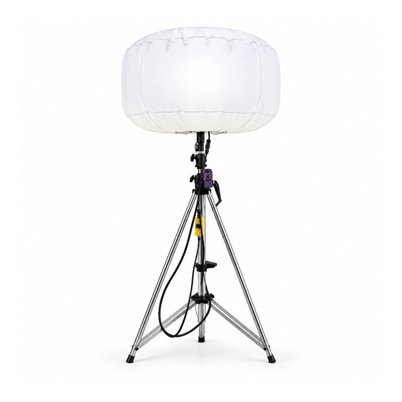 Ballon Lumineux LED 800W 100000 lm sur Mât Télescopique 4,30m - Silamp France