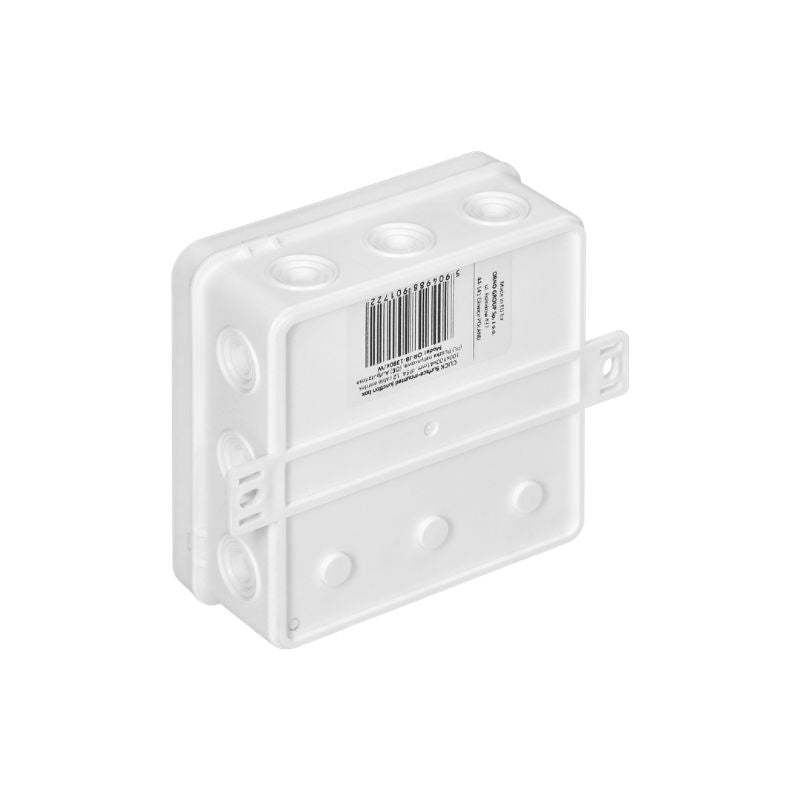 Boite de Dérivation en Saillie 12 Entrées 100x100x41 mm - Blanc - Silamp France