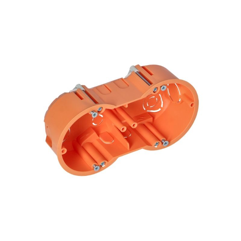 Boîte d'Encastrement Double pour Cloisons 60mm Profondeur - Silamp France