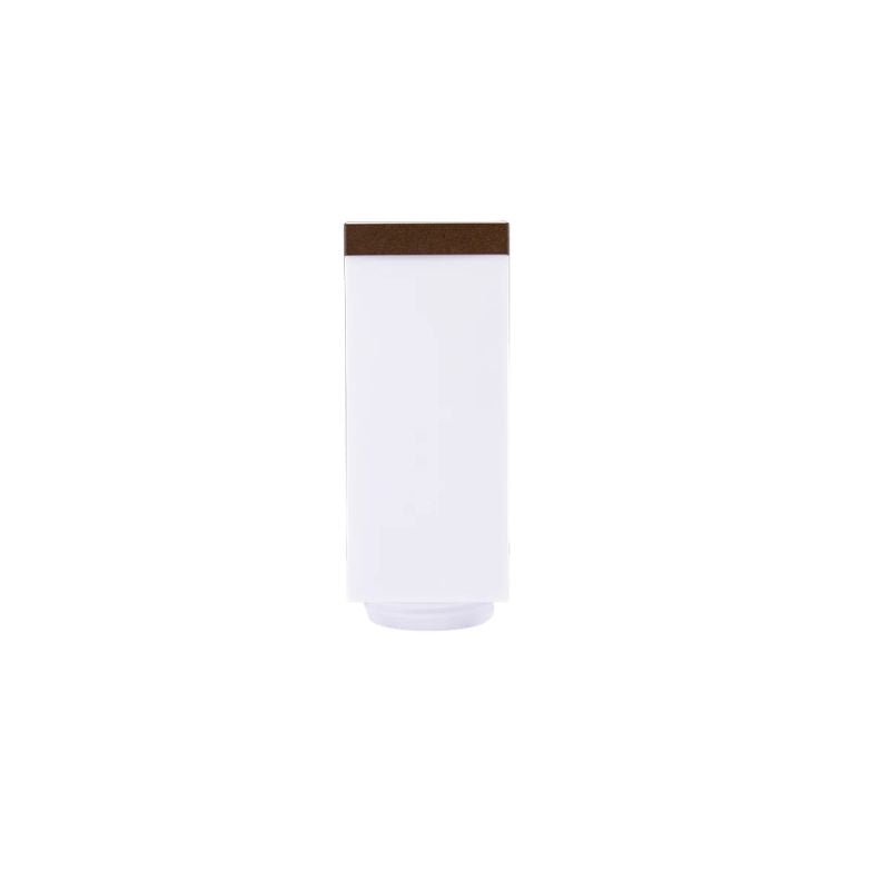 Borne de Jardin 80cm Carré Marron pour Ampoule E27 - Silamp France