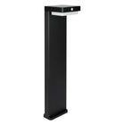 Borne de Jardin Solaire à Piquer 220lm USB-C Carré IP54 Noir
