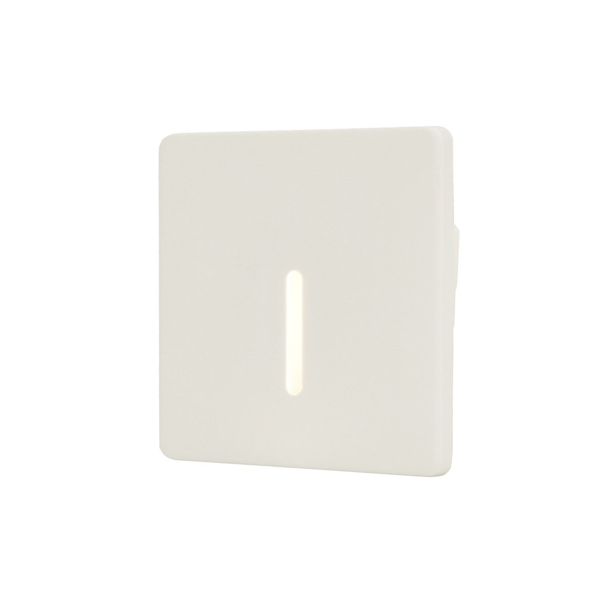 Cadre Carré Blanc pour Balise LED Escalier - Modèle Trait Fin - Silamp France
