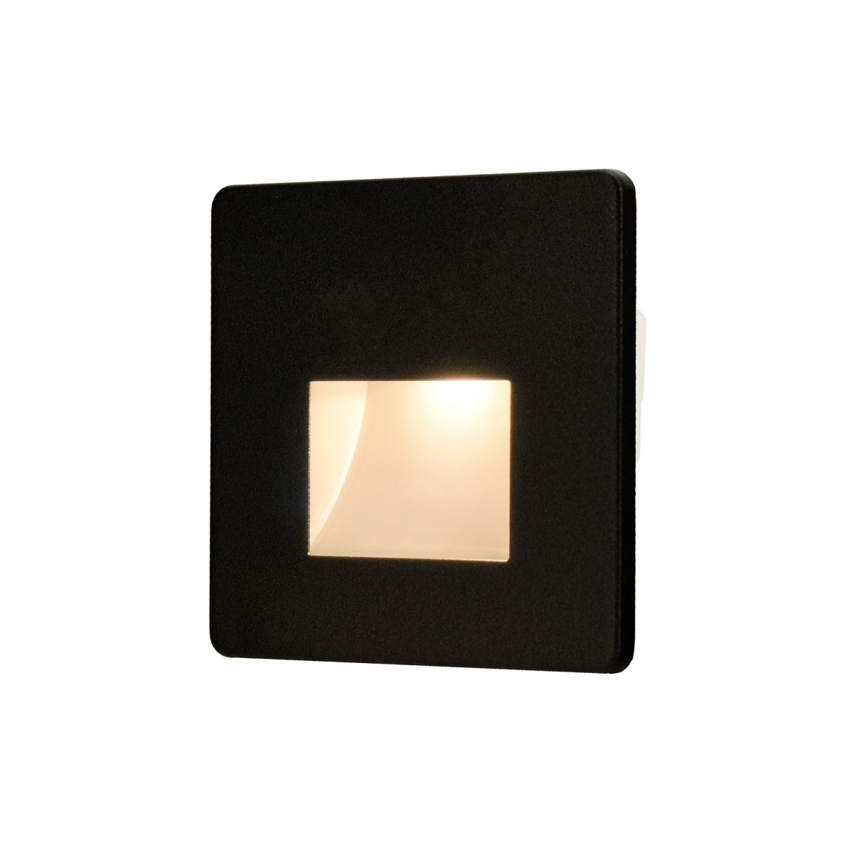 Cadre Carré Noir pour Balise LED Escalier - Modèle Ouverture Large - Silamp France