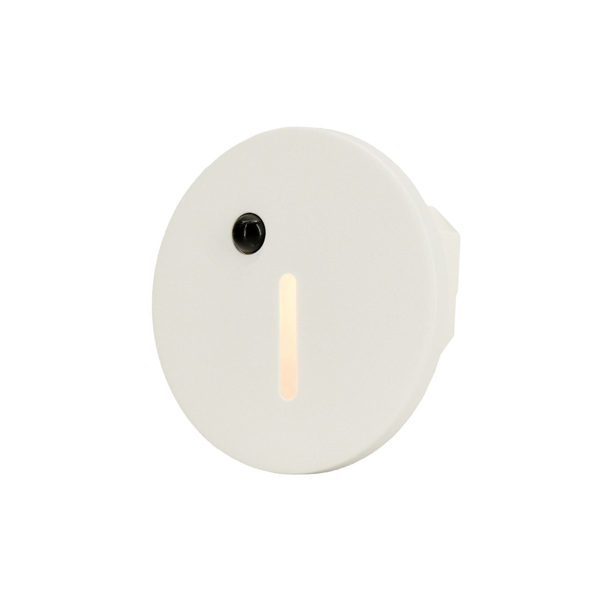 Cadre Rond Blanc pour Balise LED Escalier avec Détecteur - Modèle Trait Fin - Silamp France