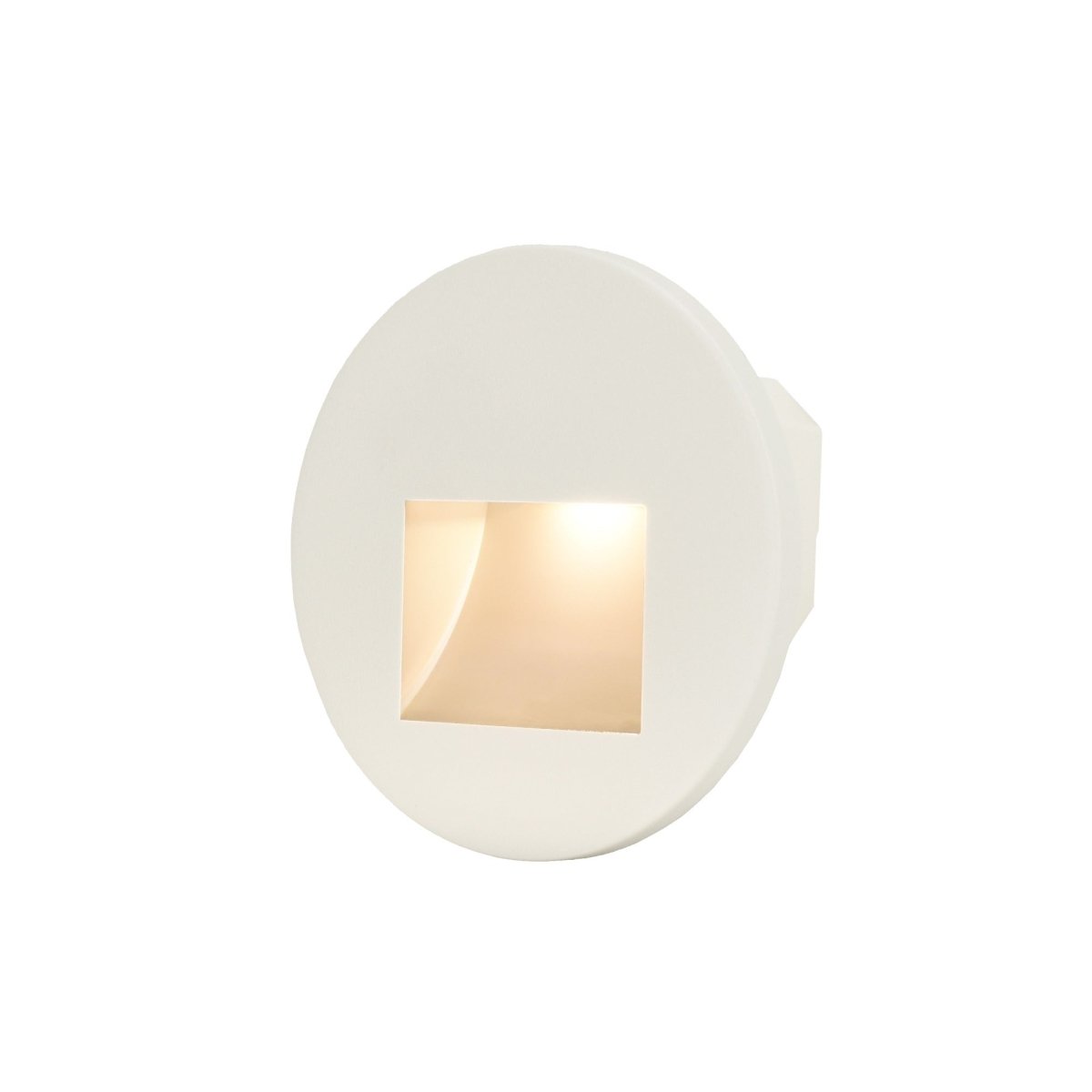 Cadre Rond Blanc pour Balise LED Escalier - Modèle Ouverture Large - Silamp France