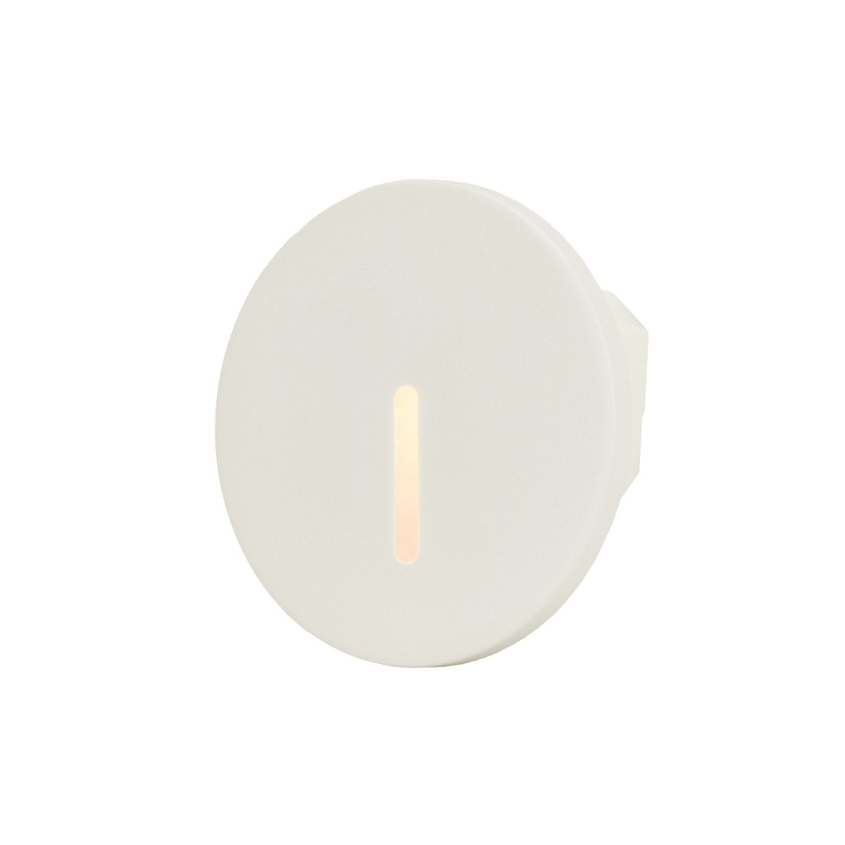 Cadre Rond Blanc pour Balise LED Escalier - Modèle Trait Fin - Silamp France