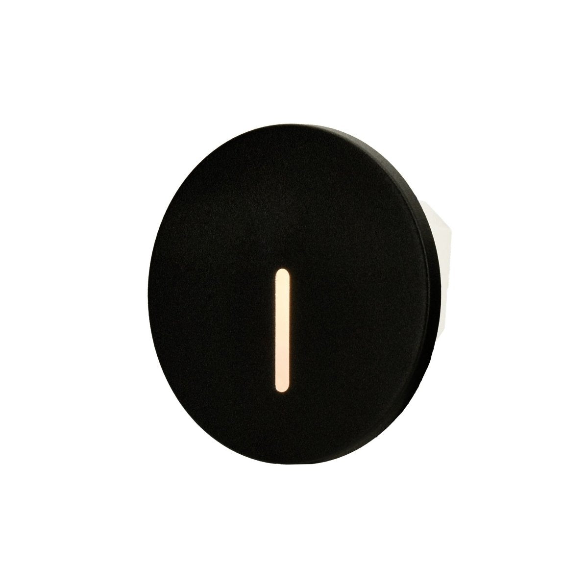 Cadre Rond Noir pour Balise LED Escalier - Modèle Trait Fin - Silamp France