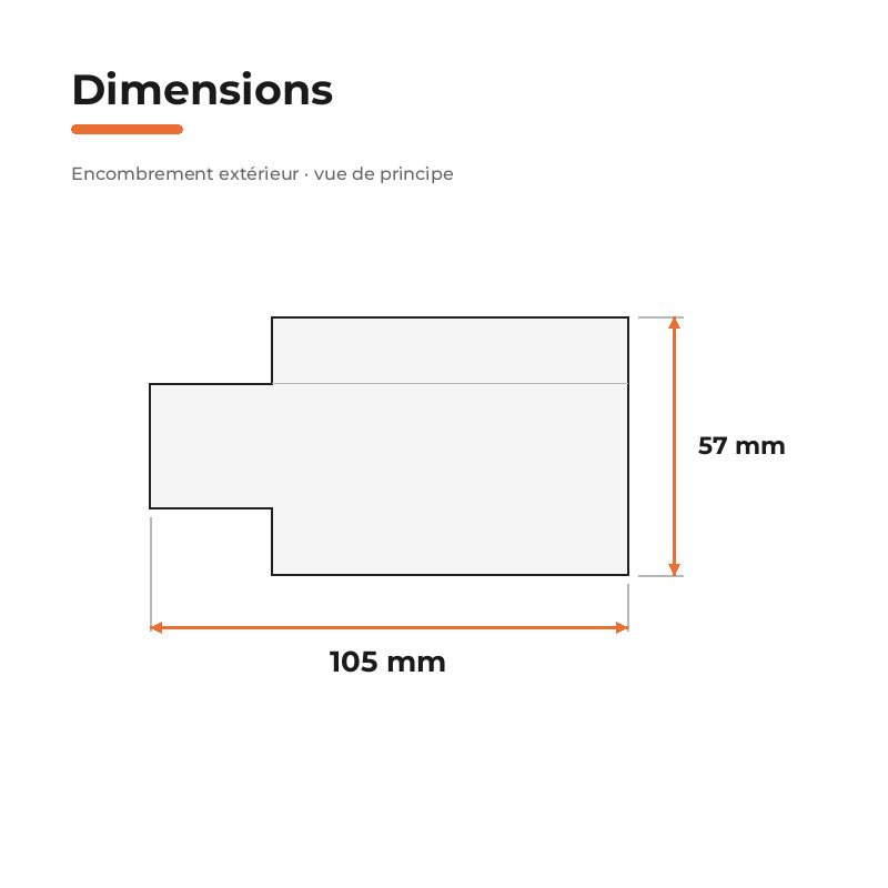 Connecteur d'Alimentation pour Rail Encastrable Monophasé Blanc - Silamp France