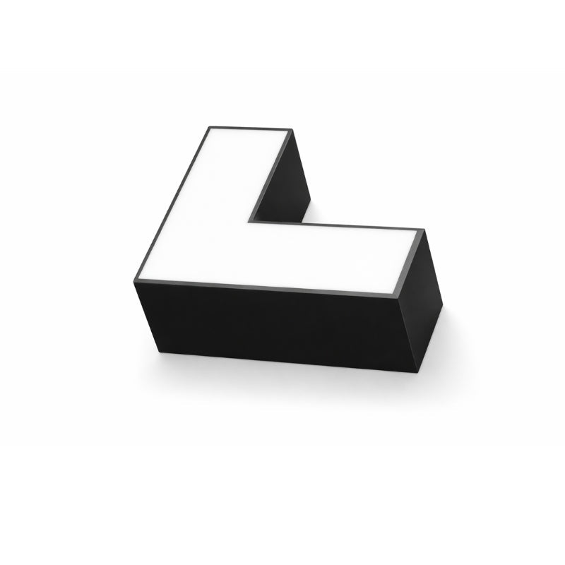 Connecteur L 90° 8W pour Suspension Linéaire Interconnectable NOIR - Silamp France