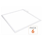 Dalle LED Cadre Lumineux 60x60 Slim 36W BLANC - Pack de 6