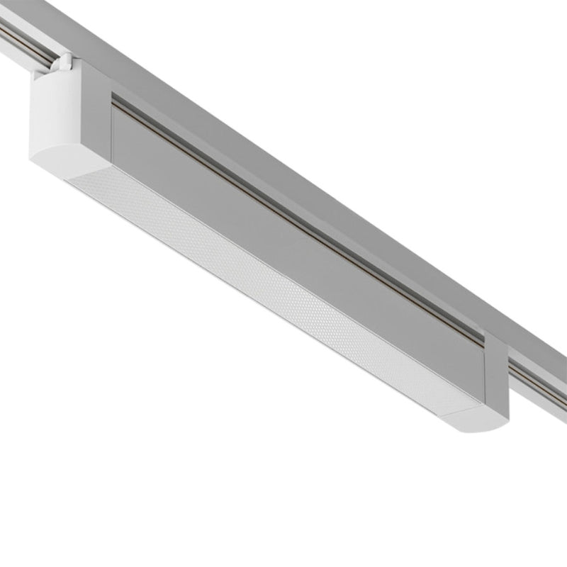 Éclairage sur Rail Linéaire Opaque Monophasé 30W 47cm Blanc - Silamp France