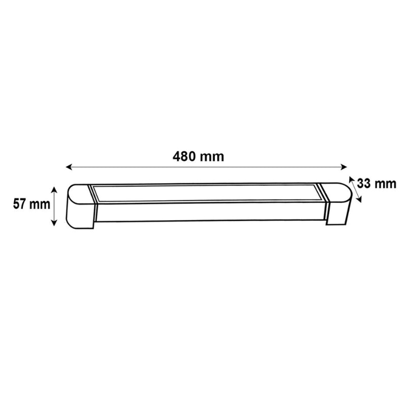 Éclairage sur Rail Linéaire Opaque Monophasé 30W 47cm Blanc - Silamp France