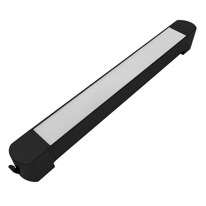 Éclairage sur Rail Linéaire Opaque Monophasé 30W 47cm Noir - Silamp France