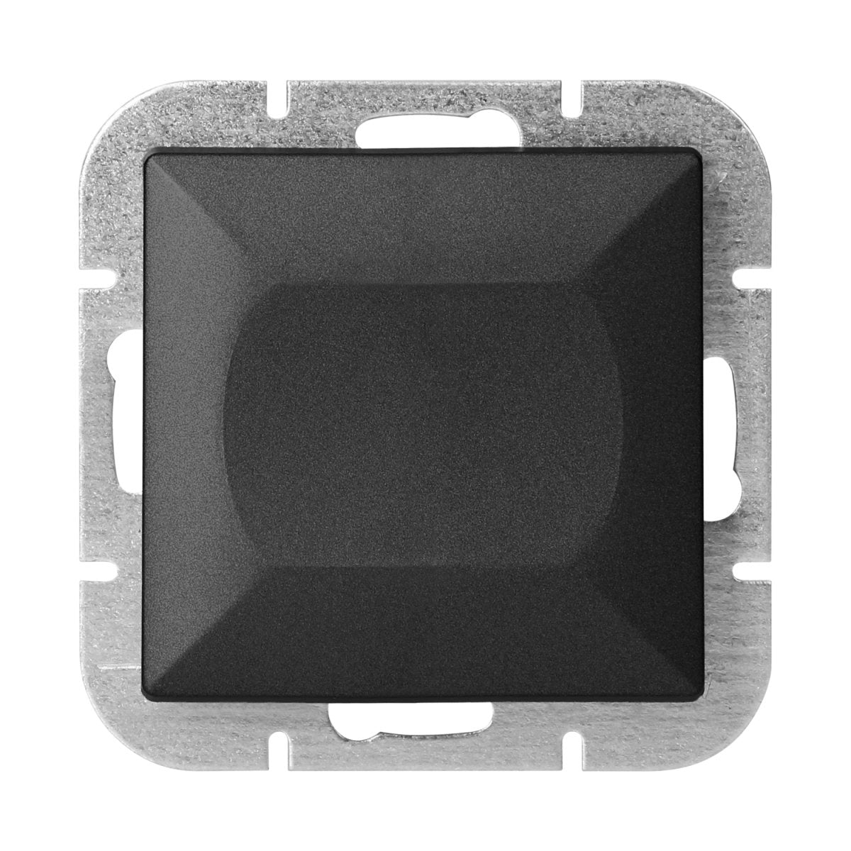 Interrupteur Mural Simple Encastré 10A - Noir mat - Silamp France