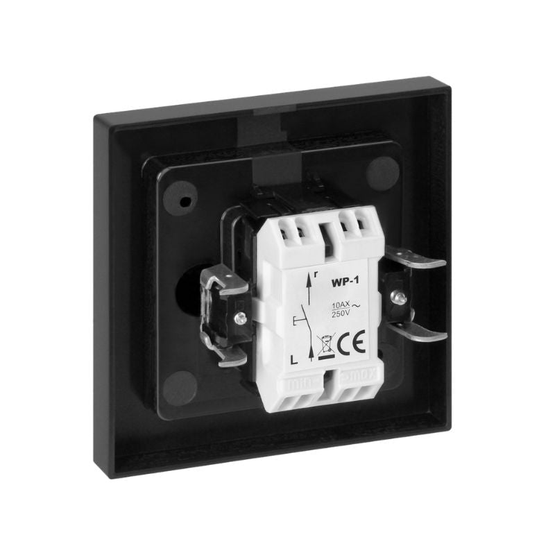 Interrupteur Simple Encastré 10A 250V - Noir - Silamp France
