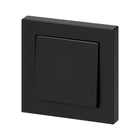 Interrupteur Va-et-Vient Simple Encastré 10A 250V + Plaque de Finition Simple - Noir